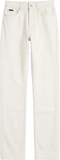 Calvin Klein Slim Straight Ck Natural Sw Jean Cream 30 x 32