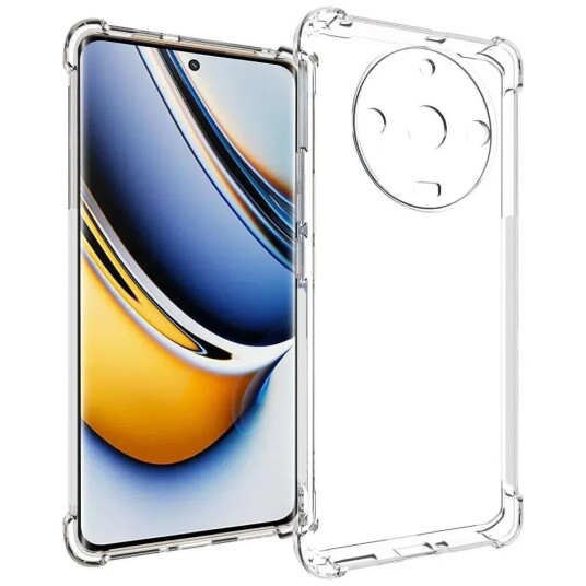 EIDERWOOD Realme 11 Pro+ (5G) / 11 Pro (5G) Støtsikkert Fleksibelt Plast Deksel - Gjennomsiktig