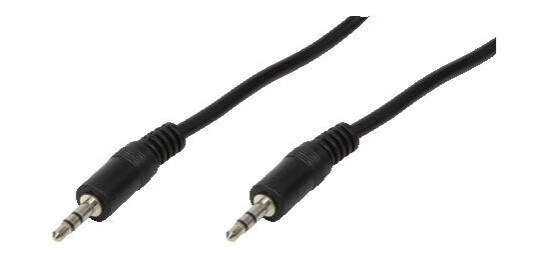 LogiLink 3,5mm Stereo Lydkabel 1m Hankjønn Svart LogiLink 3,5mm Stereo Lydkabel 1m Hankjønn Svart