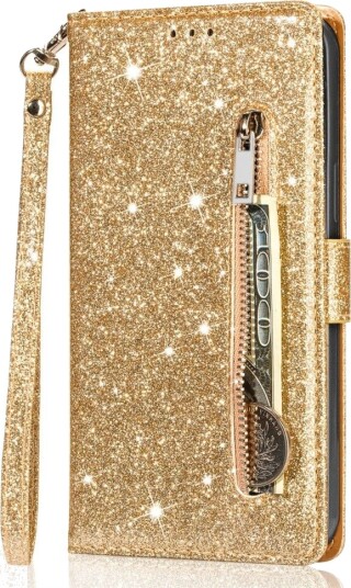 Trolsk Lommebokdeksel Glitter (iPhone 16 Pro) Gull