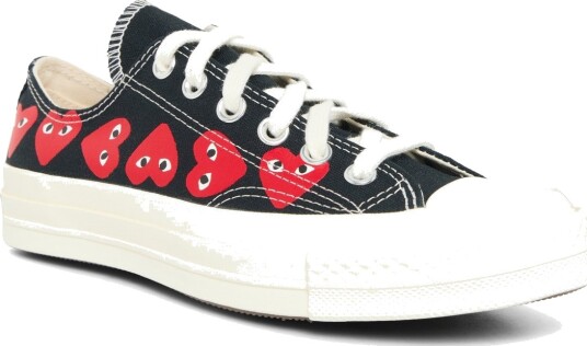 Comme des Garçons Play Multi Heart Low Sneakers Black 41.5