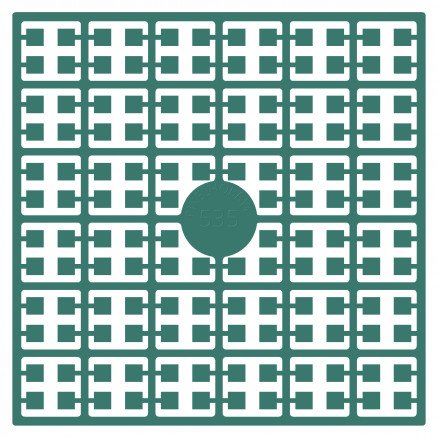 Pixelhobby Midi perler 535 Petrol 2x2 mm 140 piksler