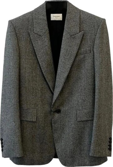 Saint Laurent Herre Jakker Grå L, Saint Laurent Herre Jakker Grå L,
