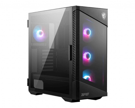MSI MPG VELOX 100R Midi Tower Kabinett Sort med 7 Utvidelsesspor MSI MPG VELOX 100R Midi Tower Kabinett Sort med 7 Utvidelsesspor