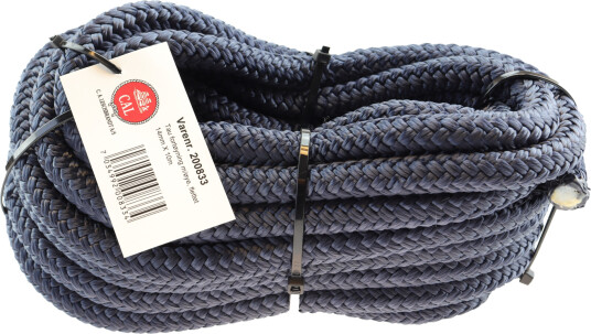 Fortøyningstau m/øye - Marine blå - 14 mm - 10m - Flettet