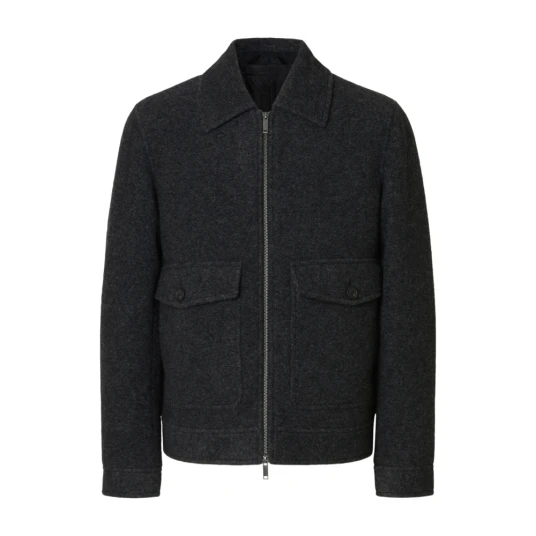 Selected Slhjakob Wool Blend Jkt - Grey - XXL