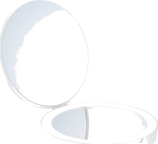 Smedbo 627 Reisespeil, LED - Normal/7x Hvit Matt Smedbo 627 Reisespeil, LED - Normal/7x Hvit Matt