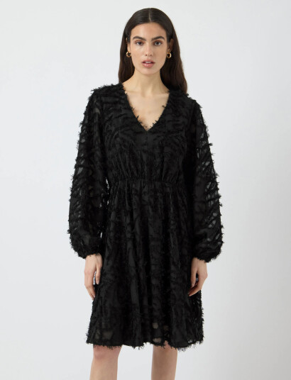 YAS Yasparia Ls Dress S. Noos - Black - 34