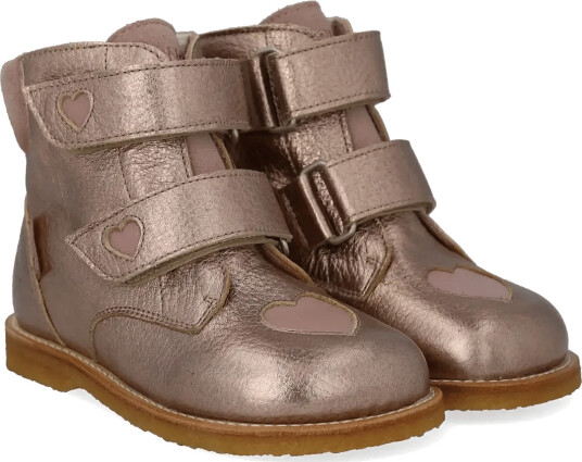 ANGULUS Boots Flat With Velcro Pink 32 ANGULUS Boots Flat With Velcro Pink 32