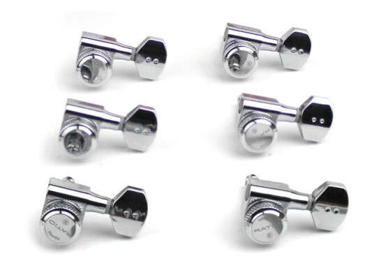 Graph Tech Prl-8721-C0 Ratio Electric Locking Machine Heads (Left) - Chrome