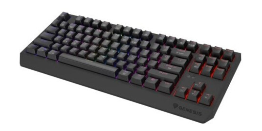 Genesis Thor 230 Tkl Kabel & Trådlös Usb + Rf Wireless + Bluetooth Mekaniska Tangentbrytare Qwerty Rgb Led Grå