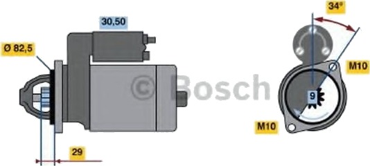 BOSCH 0 986 018 850 Starter BOSCH 0 986 018 850 Starter