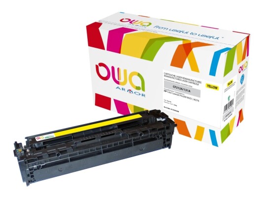 Owa - Gul - Kompatibel - Tonerpatron Alternativ For: Hp Cf212a - For Hp Laserjet Pro 200 M251n 200 M251nw 200 M276nw Mfp M276n Mfp M276nw