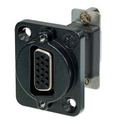 Neutrik Nadb9ff-B 15 Pole D-Sub Feedthrough, Hun Hun Sort