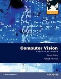 Computer Vision: A Modern Approach Av David Forsyth, Jean Ponce