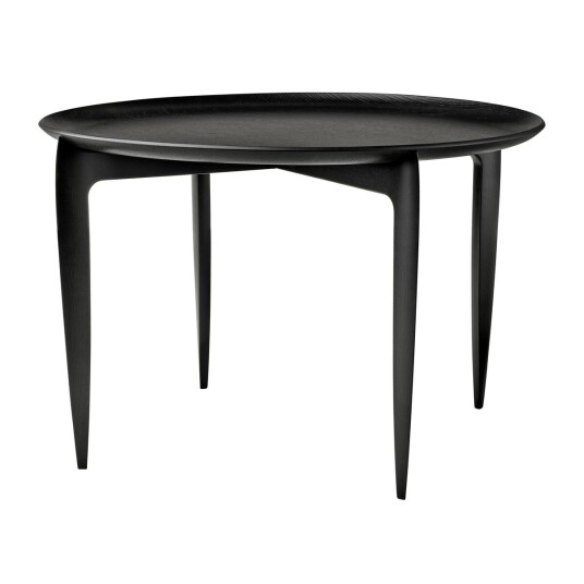 Fritz Hansen Foldable Tray Table Ø60 cm Svart Fritz Hansen Foldable Tray Table Ø60 cm Svart