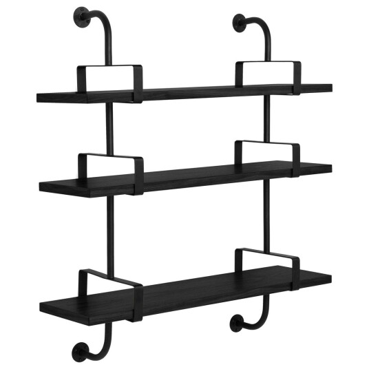GUBI Démon hylle 3 hylleplan 95 cm Black stained ash GUBI Démon hylle 3 hylleplan 95 cm Black stained ash