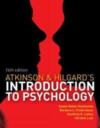 Atkinson And Hilgard'S Introduction To Psychology Av Barbara (University Of Michigan) Fredrickson, Lut Atkinson And Hilgard'S Introduction To Psychology Av Barbara (University Of Michigan) Fredrickson, Lut