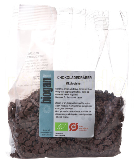 Biogan Sjokolade Dråper Ø 200g