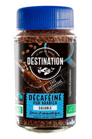 Destination Premium Koffeinfri Instant Kaffe, Fairtrade 100g Destination Premium Koffeinfri Instant Kaffe, Fairtrade 100g