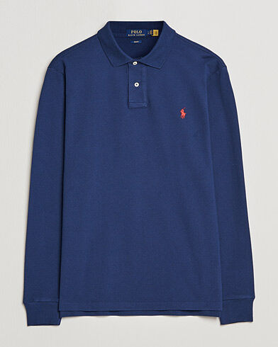 Polo Ralph Lauren Slim Fit Long Sleeve Polo Newport Navy