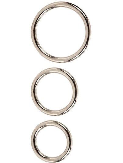 California Exotic: Silver Ring Set, 3 stk California Exotic: Silver Ring Set, 3 stk