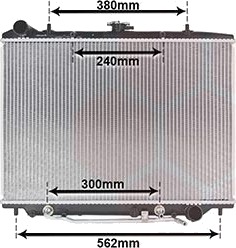 VAN WEZEL 37002455 Radiator motorkjøling