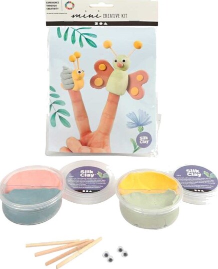 Materiellsett Creativ Company Mini DIY Kit Fingerdukker 1 Sett
