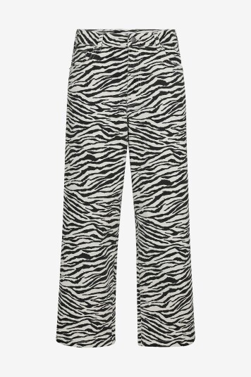 Co’couture Jeans ZionCC Zebra Crop Pant Svart