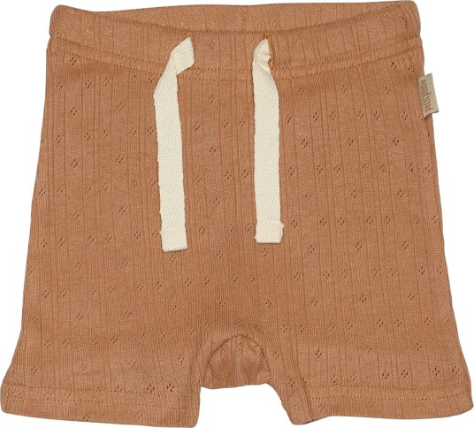 Petit Piao Shorts   Pointelle   Summer Camel   Petit Piao   62   Shorts   Brun