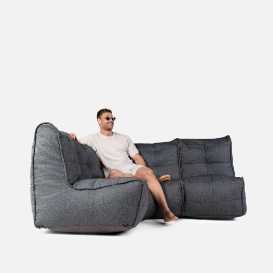 Mod 3 Cozy Corner Modulsofa Titanium Weave