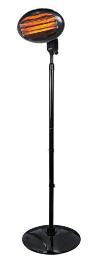 Beper P203PAN002 Terrassevarmer m/Thermostat 2000W Sort