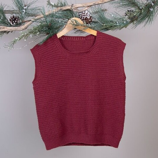 Bluum Strikkevest Robin til dame garnpakke i Soft Merino Ull