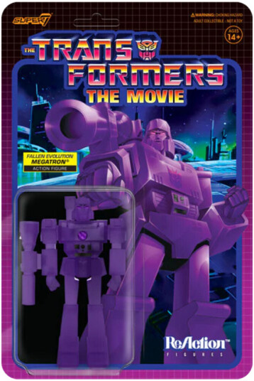 Transformers ReAction Figure Wv1 Megatron Transformation Purple Grid