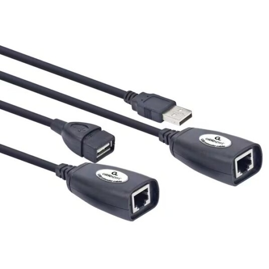 Gembird USB 2.0 Forlengelseskabel via RJ-45 30m Gembird USB 2.0 Forlengelseskabel via RJ-45 30m