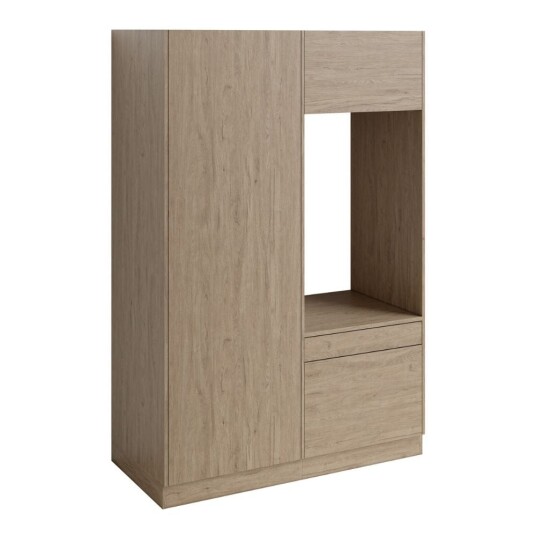 Vikingbad Fay Høyskap med Enkel Vaskemaskinmodul Eik / 125cm