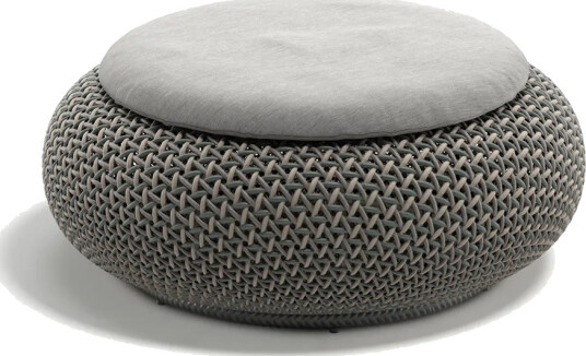 Dedon ATOLO fotskammel C3C pine silver 0229