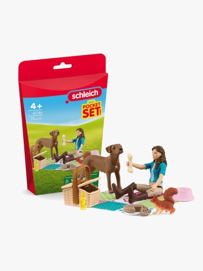 Schleich Pocket Sett: Piknik med Lisa - 13 Deler - Lekefigur for Barn