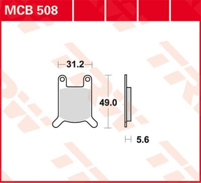 Bremseklosser TRW MCB508 Bremseklosser TRW MCB508