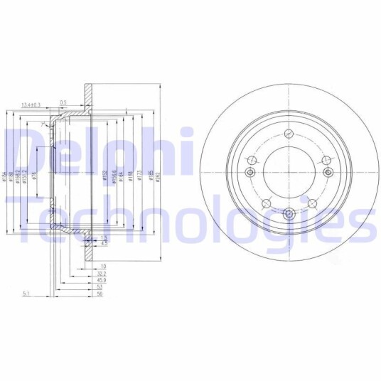 Bremseskive DELPHI BG4082C
