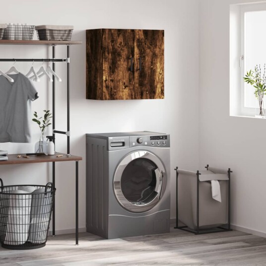  Veggskap røkt eik 60x31x60 cm konstruert tre 8720845948184