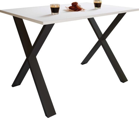 XonaX spisebord 110x80cm hvit, svart.