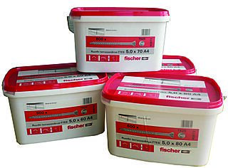 Fischer treskrue a4 ftes tx20 5 x 70 mm 800 stk
