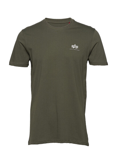 Alpha Industries Basic T-Shirt Sl - Khaki green - XXL