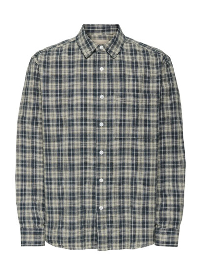 ONLY & SONS Onsrafael Check Ls Shirt 0505 - Blue - XL