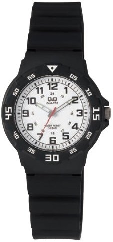 Q&Q Dameklokke VR19J003Y Classic Hvit/Gummi Ø32 mm