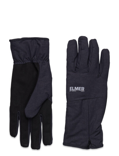 Elmer by Swany Zipper Cuff Glove -Beige - Black - L Elmer by Swany Zipper Cuff Glove -Beige - Black - L