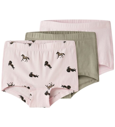 Name It 3-pakning Ballerina Horse Tights Rosa Størrelse 98