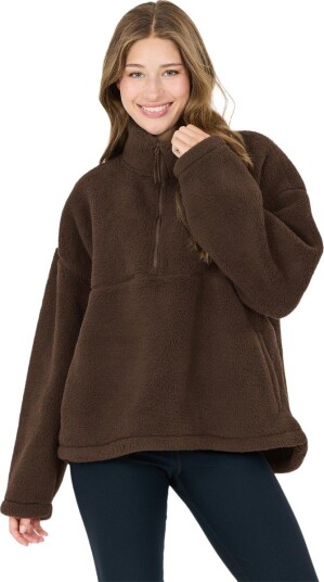 Athlecia Norika W Pile Fleece CHOCOLATE TORTE 40 Athlecia Norika W Pile Fleece CHOCOLATE TORTE 40