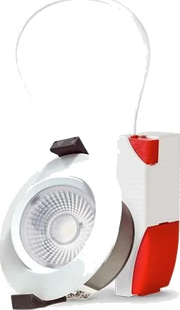 Unilamp Gyro Eco 8W 700lm 2700K IP44 Hvit